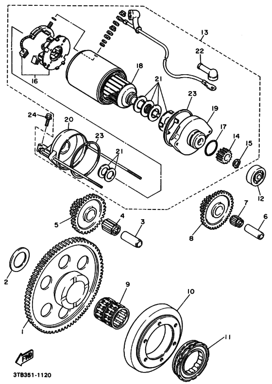 Starter clutch outer assy