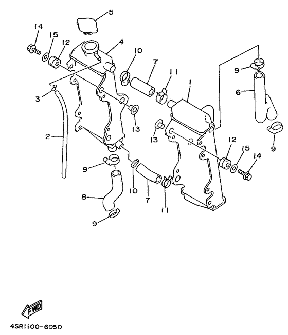 WR250Z Radiator. hose