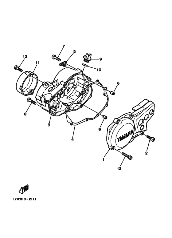 Crankcase cover ass`y  (v