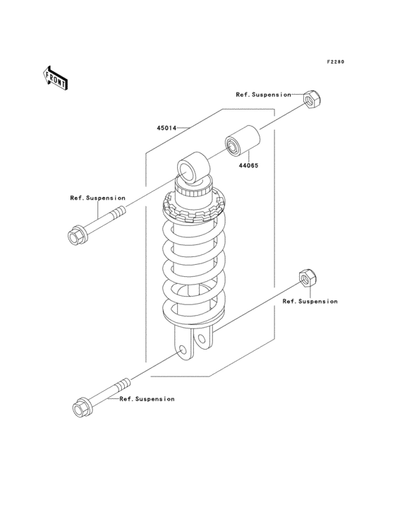 ZX500 Амортизатор