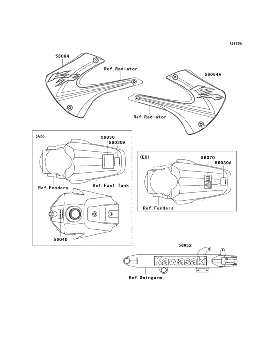  Labels(kx85-a2 / b2)