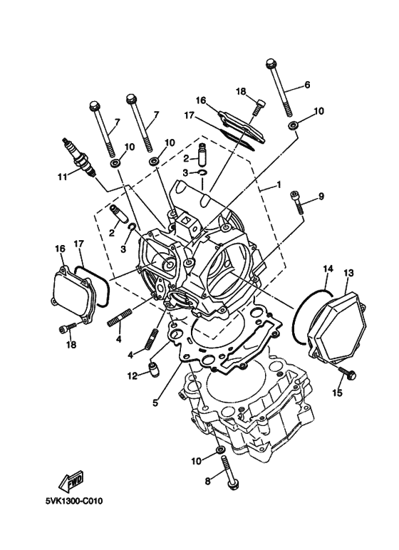 XT660R 25KW Головка цилиндров