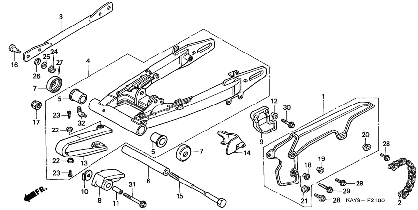 Swingarm/chain case