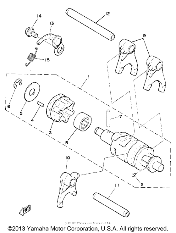 Shift cam - fork