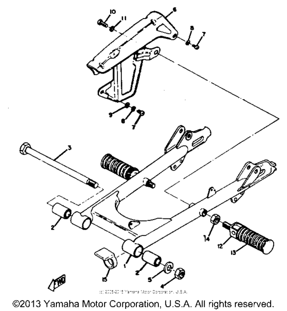 Rear arm & chain case