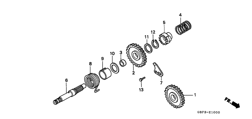 CR80RB Кик стартер