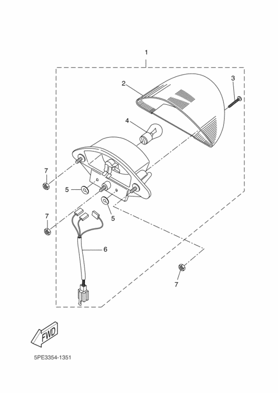 Taillight unit ass`y
