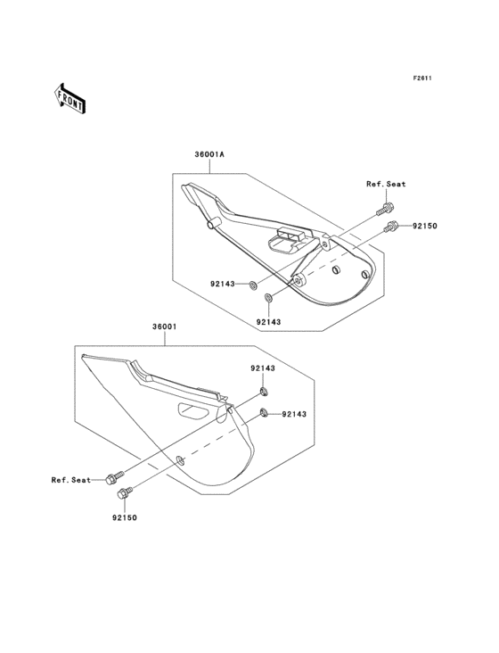 KX65 Боковые обтекатели