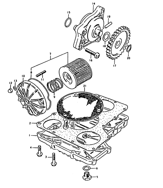 Oil pump - oil filter