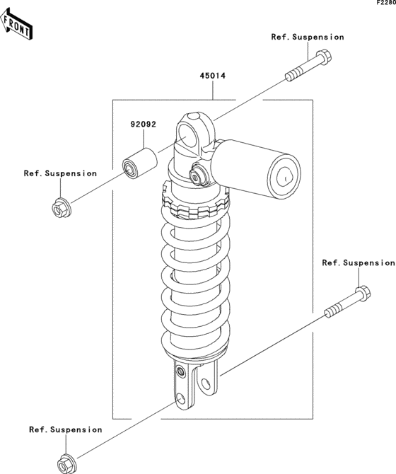ZX600 Амортизатор