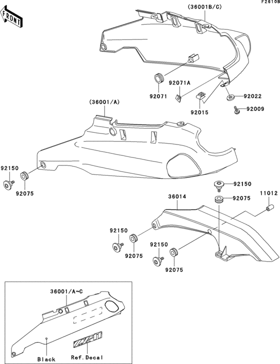 Side covers/chain cover(zx1100-d3)