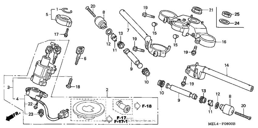 Handlebar + top bridge