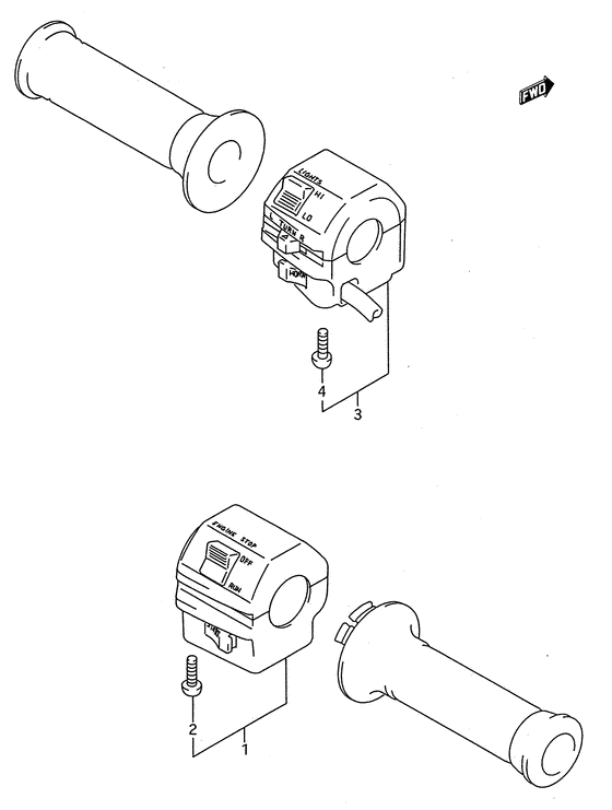 GSX600 Рулевой переключатель