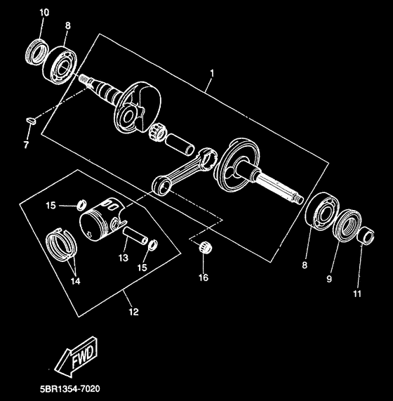 YQ50 Ciguenal piston