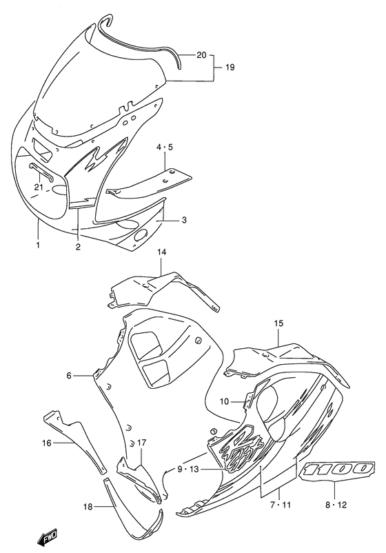 Cowling body