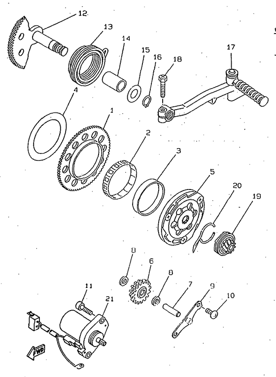 CW50RS Стартер