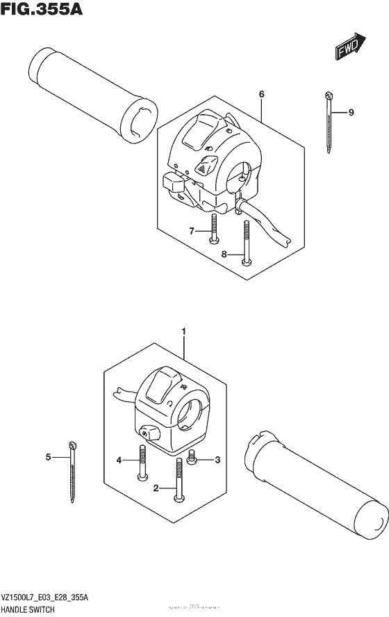 VZ1500 Рулевые переключатели