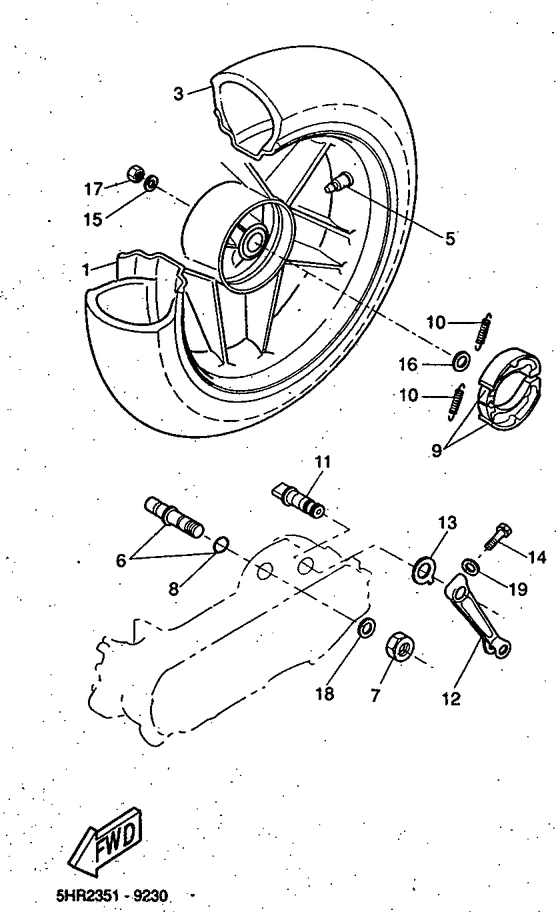 CW50RSP Переднее колесо