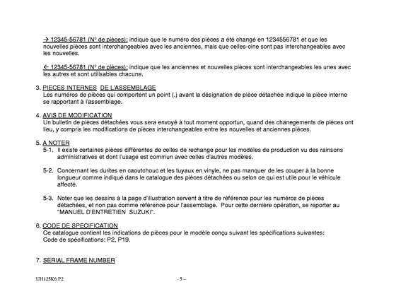 UH125 Catalog preface