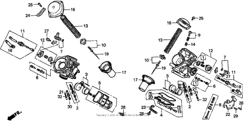 VT750C Карбюратор