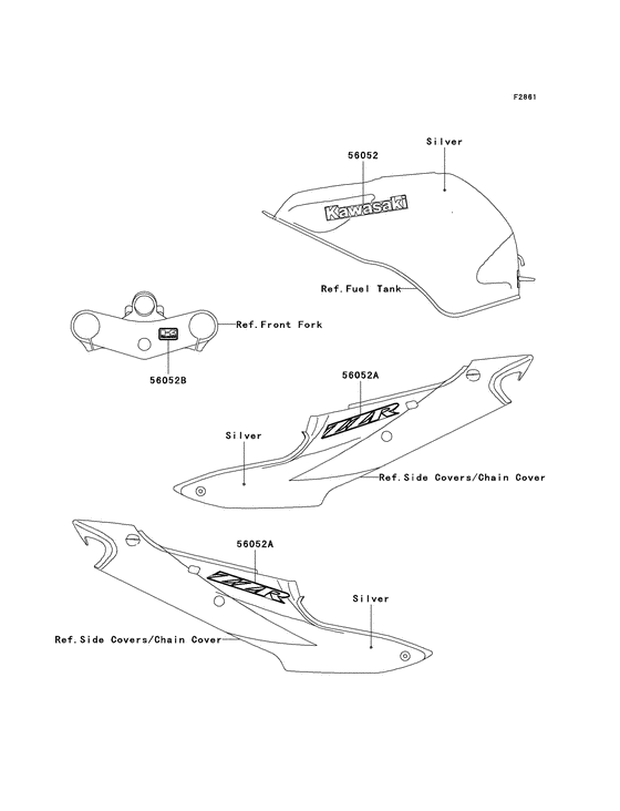 ZX600 Наклейки