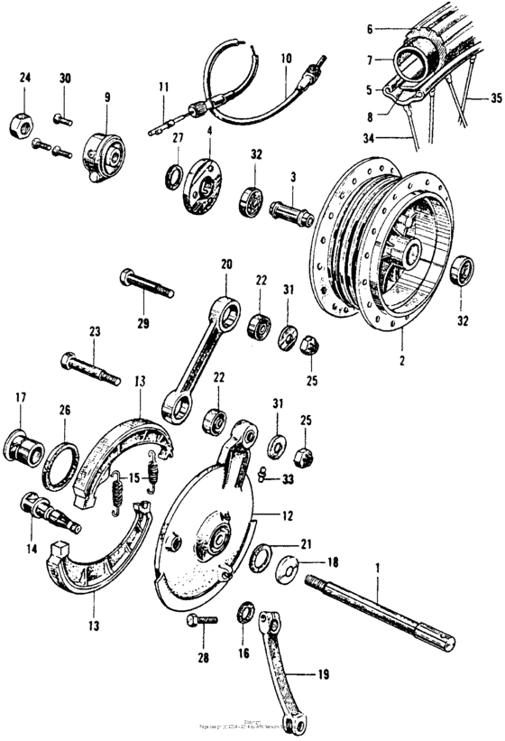 Ca160 front wheel