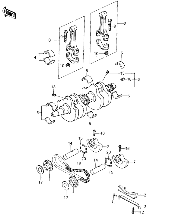 Crankshaft/balancer