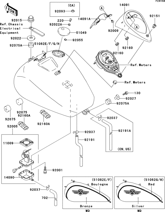 Fuel tank(1/3)(vn1500-n3)