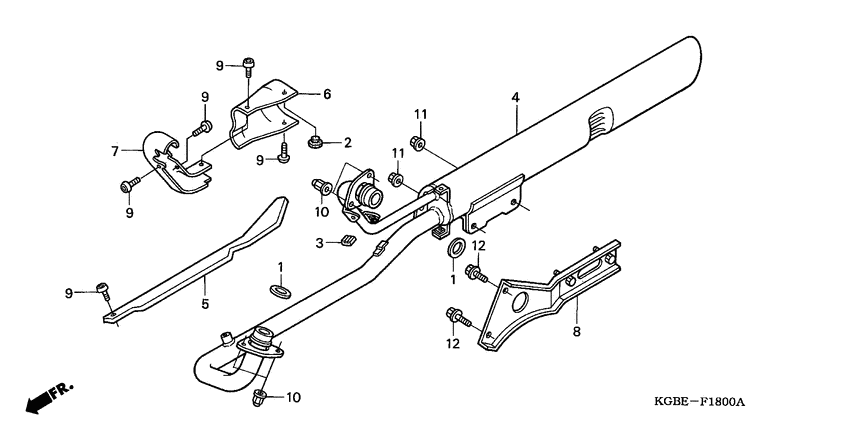 VT125C2 Глушитель