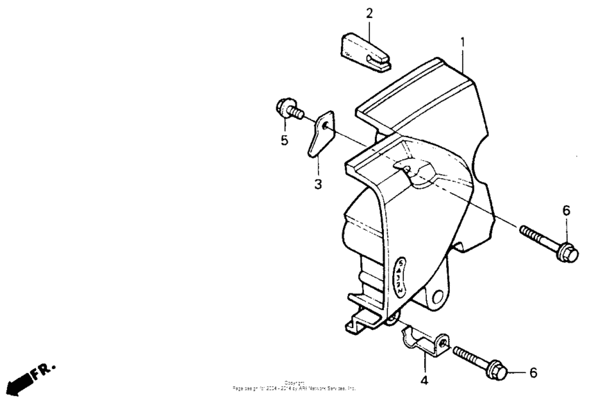 Left rear cover