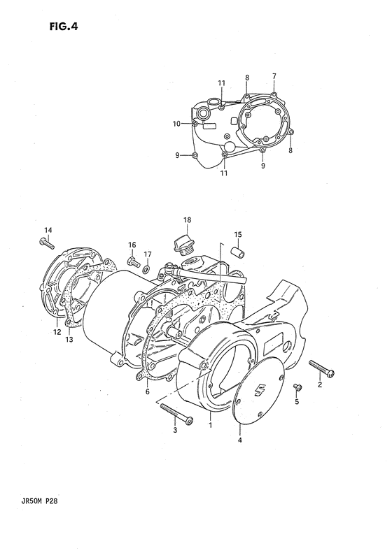 Crankcase cover ass`y  (v