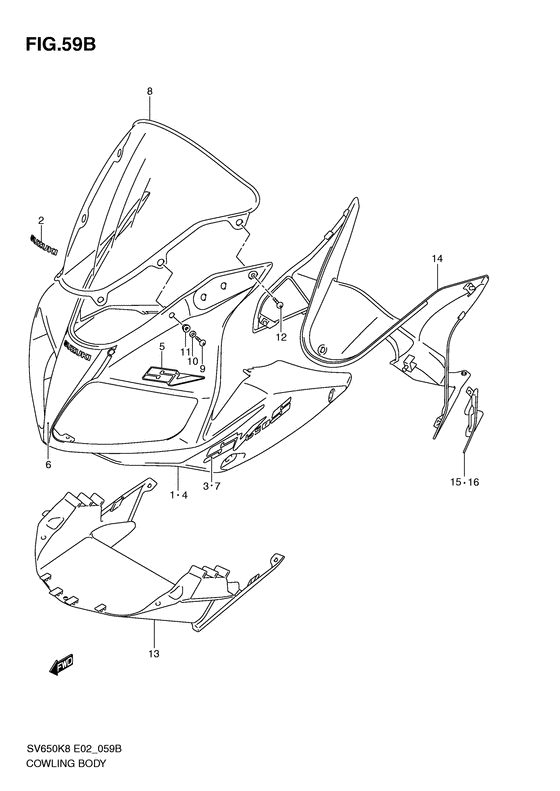 Cowling body