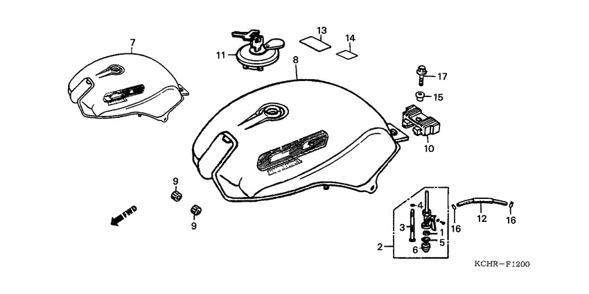 Fuel tank/fuel cock