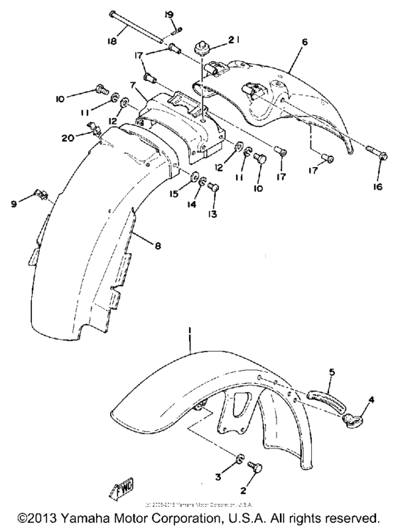 Front fender - rear fender