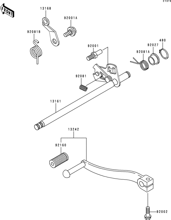 BJ250 Механизм переключения передач