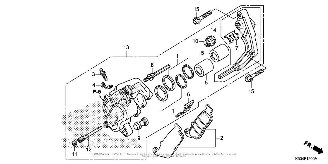 Front Brake Caliper (Standard)
