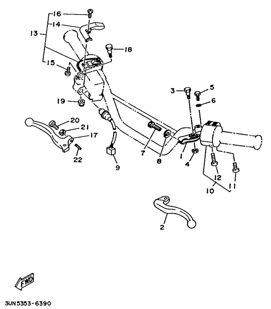 Handle switch. lever