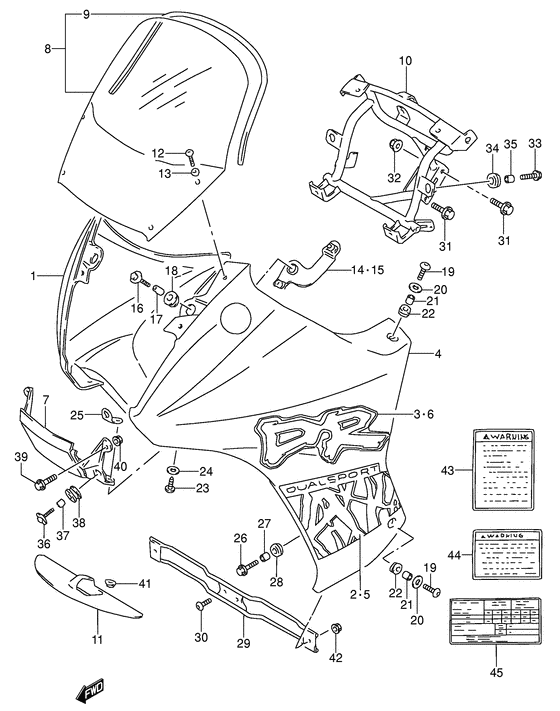 Cowling - label
