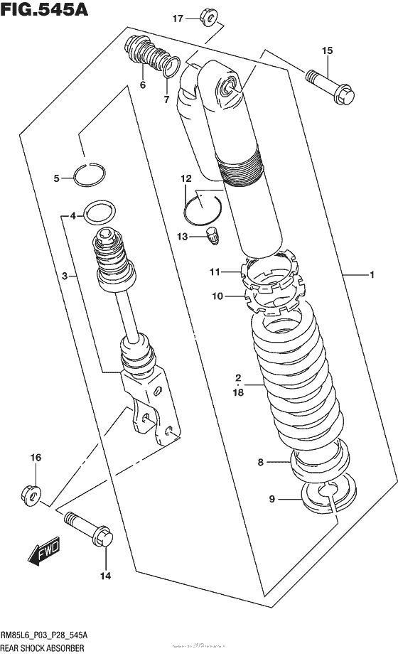 Rear Shock Absorber (Rm85L6 P03)