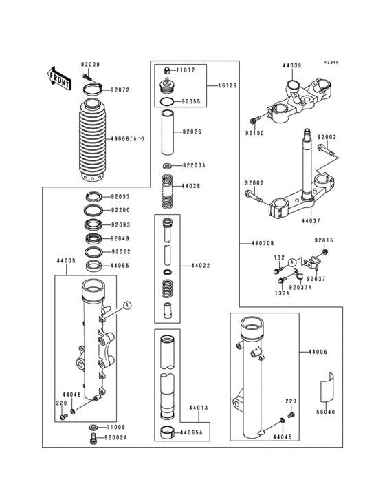 Front fork(1/2)