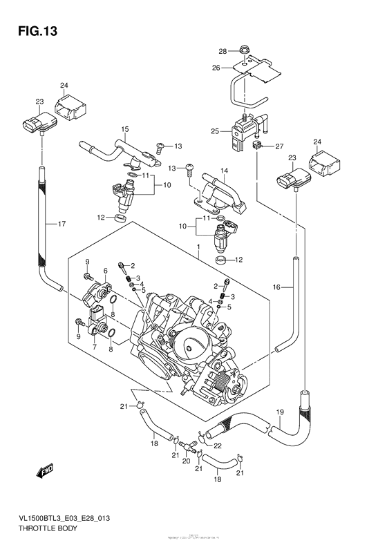 Throttle Body (Vl1500Btl3 E33)