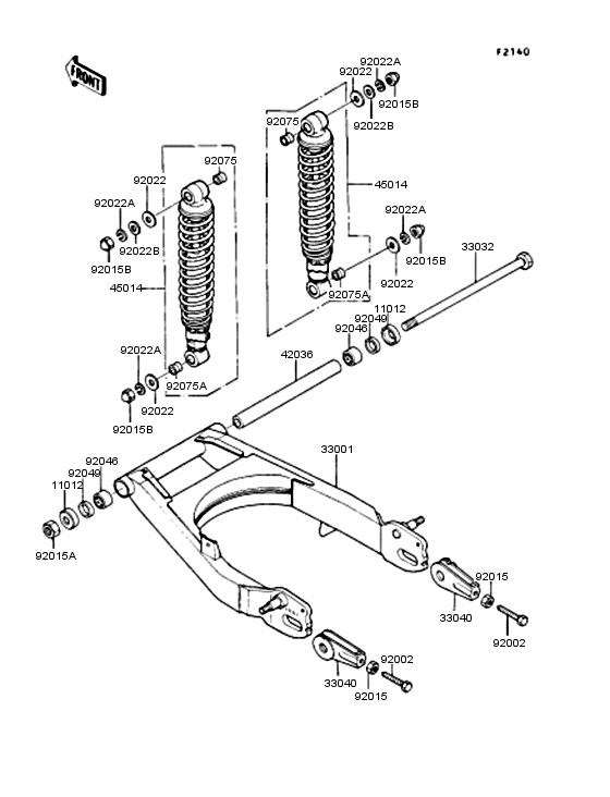 Swingarm/shock absorber