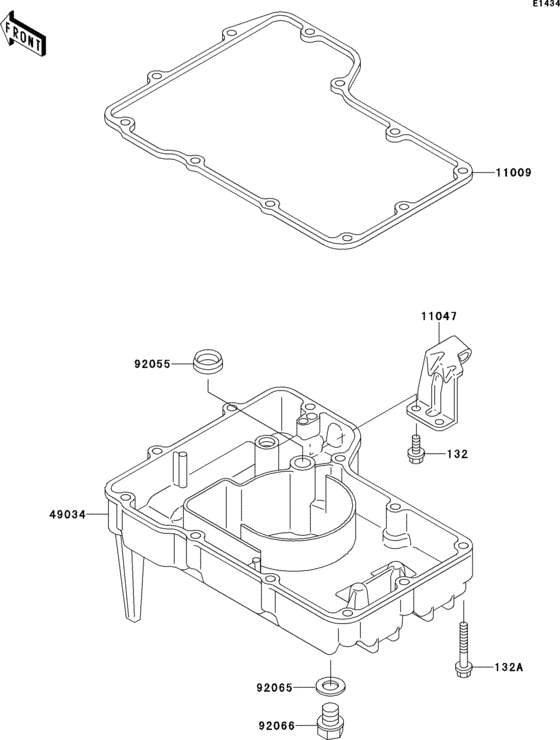 ZX500 Маслянный поддон