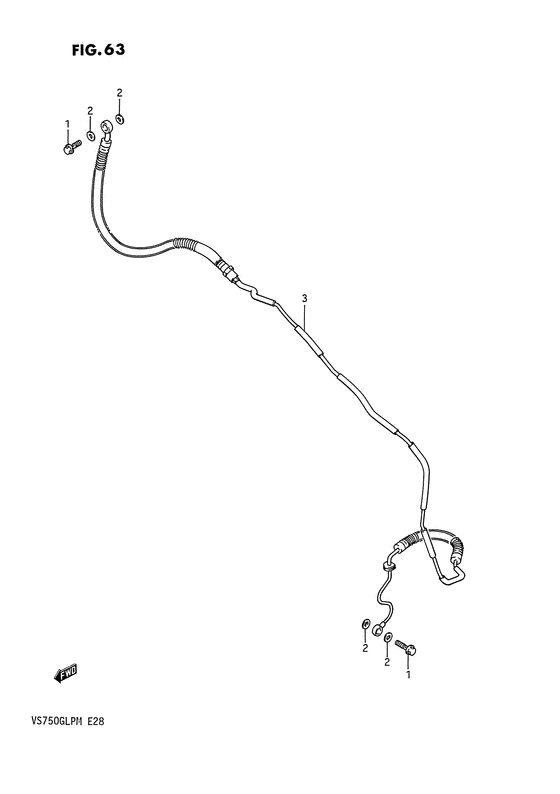 VS750 Сцепление hose