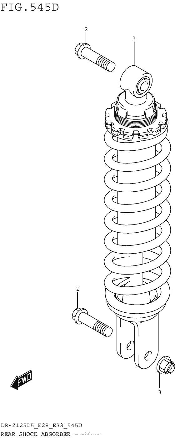 Rear Shock Absorber (Dr-Z125Ll5 E33)
