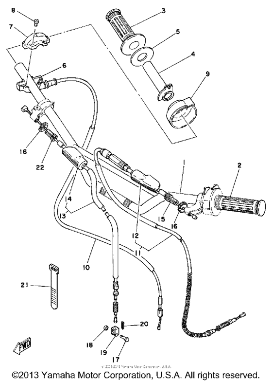 Handlebar-cable