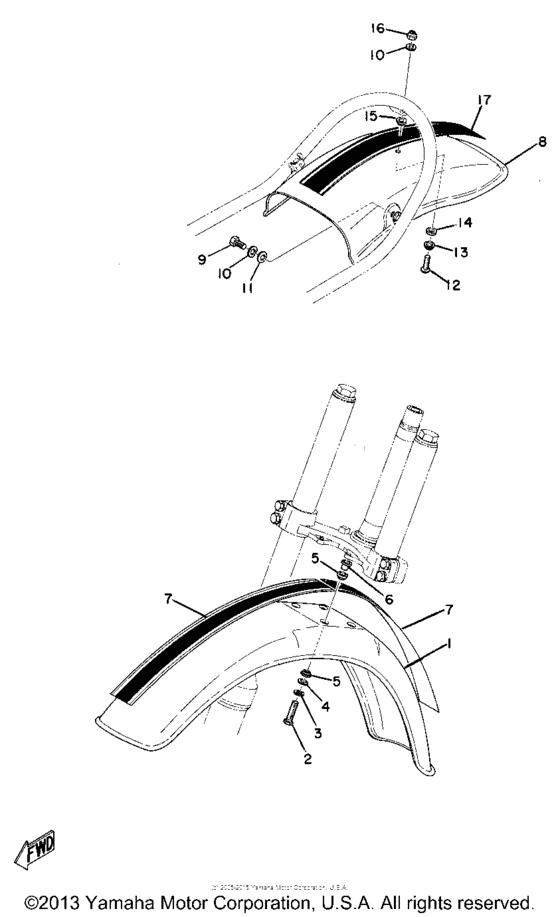 Front fender - rear fender