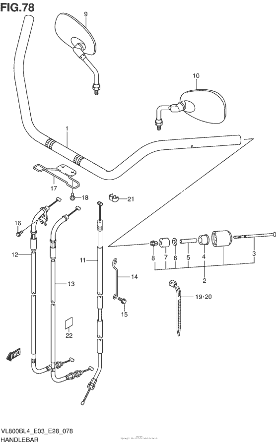 Handlebar (Vl800Bl4 E28)