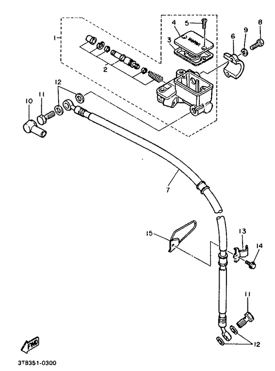 XT600EA Главный тормозной цилиндр