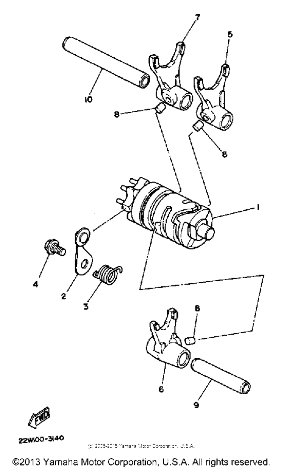 Shift cam - fork